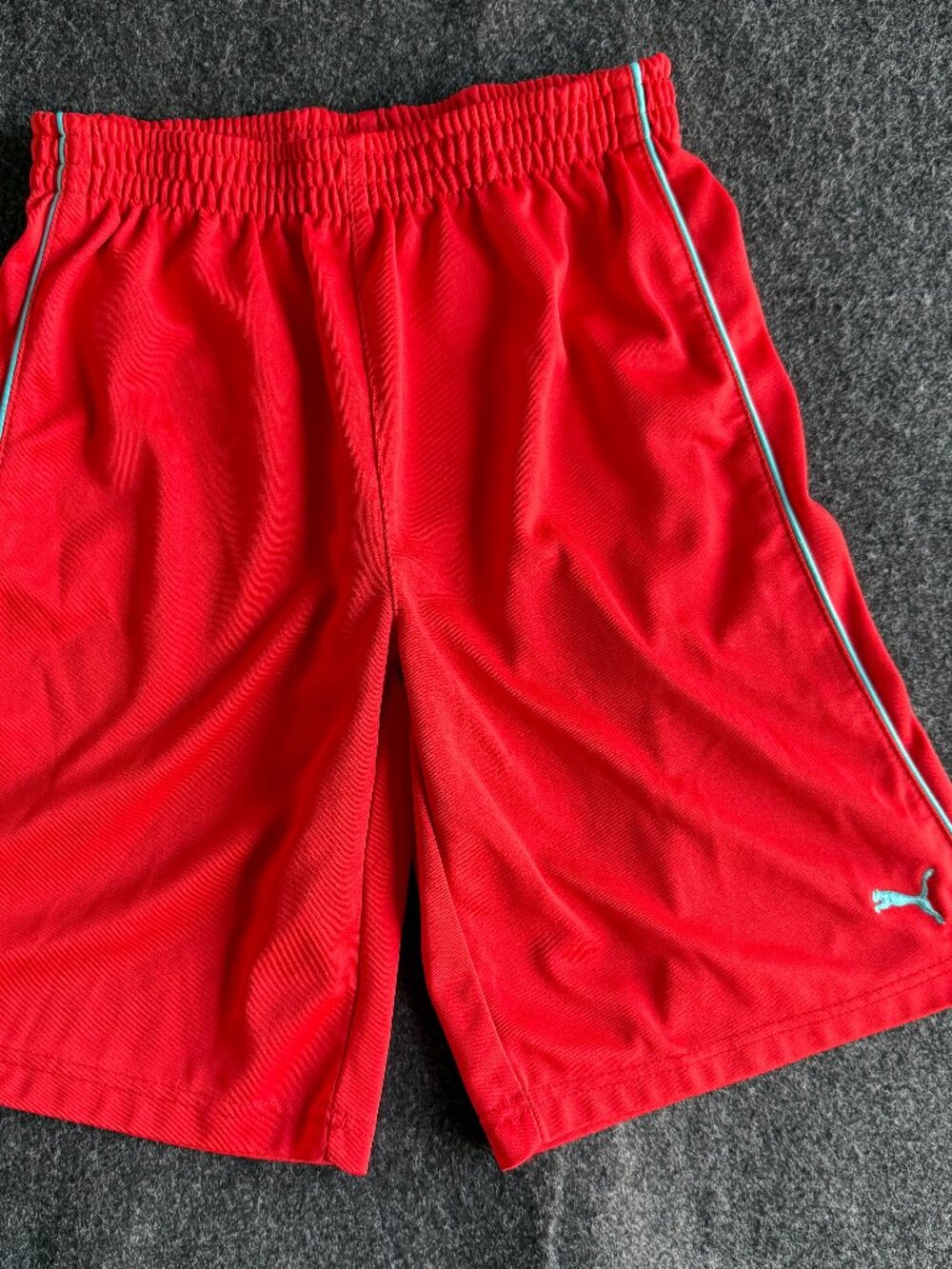 Puma Boys Red Athletic Shorts Size Medium